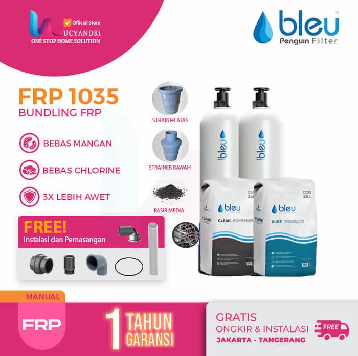 Gambar PAKET Filter Air Penguin Bleu Manual Mangan + Carbon FRP 1035 - Unit Only dari Lucyandri Official undefined Tokopedia