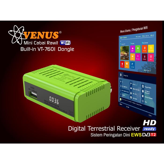 Gambar JP79 SET TOP BOX TV DIGITAL VENUS CABAI RAWIT MINI BUILT IN DONGLE dari YancyMart undefined Tokopedia