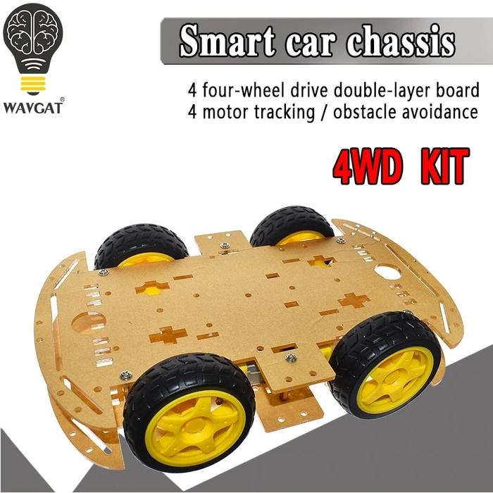 Gambar For Arduino UNO R3 Robot 4WD Cars RC Remote Control L98N Robotics dari tokobajupendekchinos undefined Tokopedia