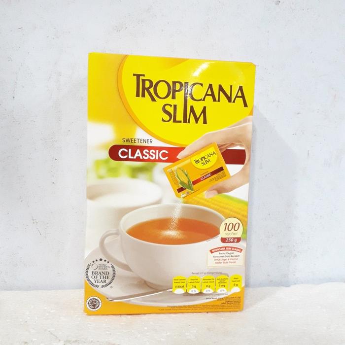 Gambar Tropicana Slim Sweetener 100 sachet /centraltrenggalek - CLASSIC dari Bridgeaid Shop undefined Tokopedia