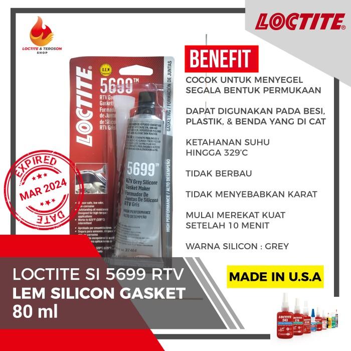Gambar LOCTITE SI 5699 RTVGASKET GREY 80 ML TERPERCAYA dari cv inayy undefined Tokopedia