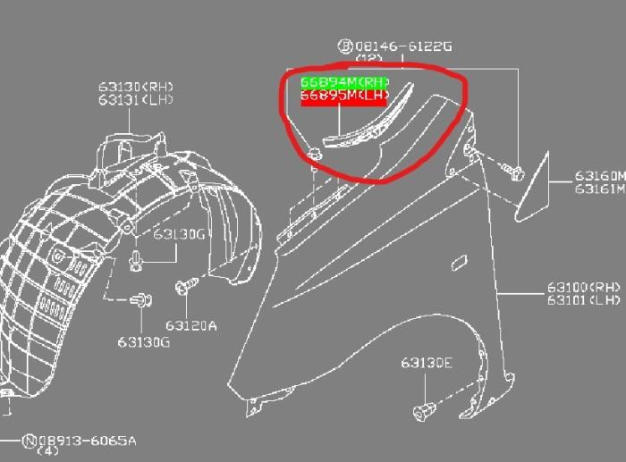 Gambar Grand Livina L11 Tutup Plastik Kaca Depan Cover Finisher Cowl NISSAN - KANAN dari Istana Motor Nissan undefined Tokopedia