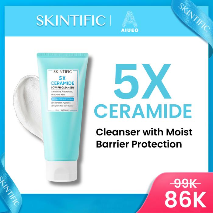 Gambar [FLASH SALE] - SKINTIFIC 5X Ceramide Low pH Cleanser Facial Wash Murah dari samanta_ undefined Tokopedia