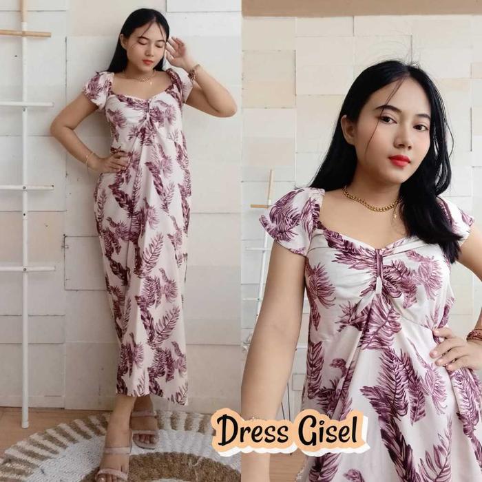 Gambar DRESS GISEL NEW ARRIVAL - Palma Crem 064 dari Dewata Shop Bali undefined Tokopedia