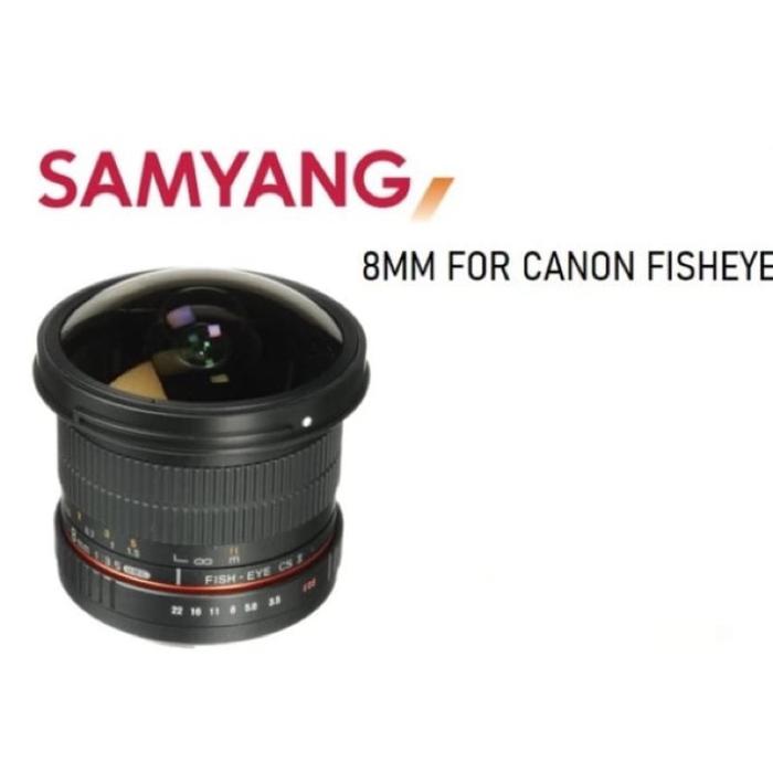 Ready Lensa Samyang 8mm F35 Fish Eye Cs Lens For Canonnikon