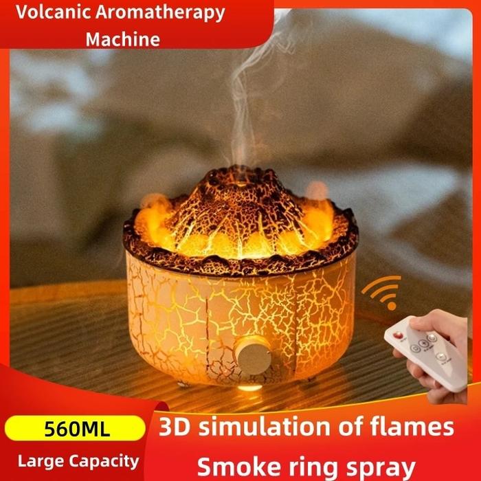 Gambar 560Ml Aromatherapy Humidifiers Diffusers 3D Simulated Flame Air H dari Haven Ware undefined Tokopedia