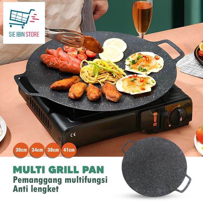 Samgyupsal Frying Pan Cast Iron Grill Pans Korean Tabletop Center