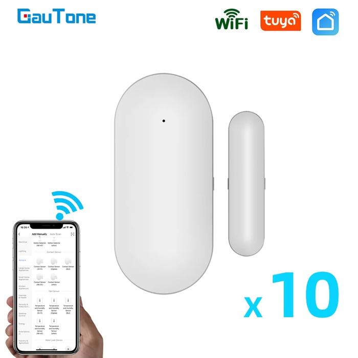 Gambar Gautone Pb69 Tuya Smart Wifi Door Sensor Home Security Alert Secu dari Himda Official undefined Tokopedia