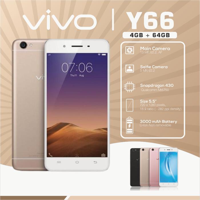 Gambar Hp Vivo Y66 Ram 4/64Gb 4G Smartphone Android Garansi - Gold dari aksesoris irawan cell undefined Tokopedia