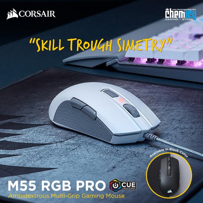 Jual Corsair M55 RGB Pro Ambidextrous Multi-Grip Gaming Mouse