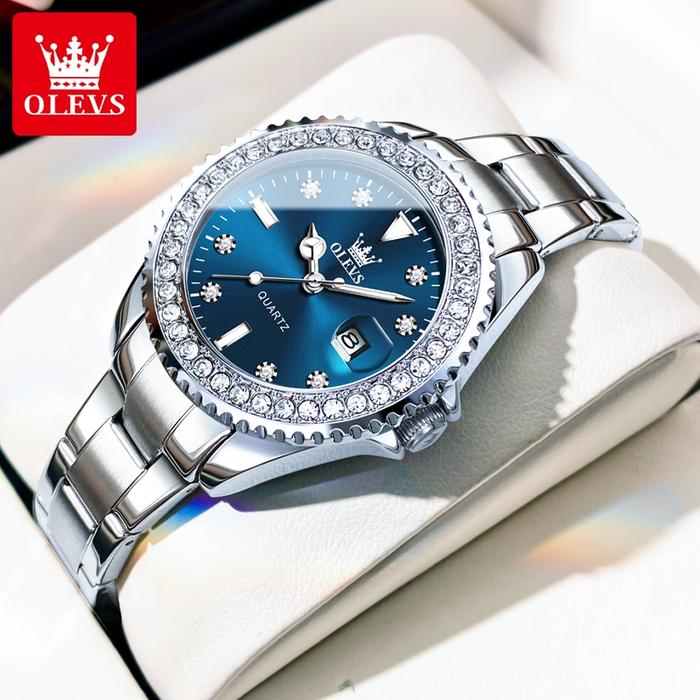 Olevs Jam Tangan Wanita Anti Air Original Terbaru Cewek Luminous