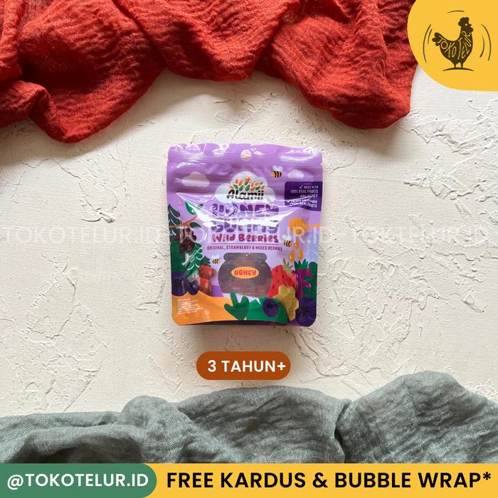 Gambar ALAMII - Honey Gummy Permen Madu Snack Cemilan Anak | Less Sugar BPOM - Wild Berries dari TokTel ID undefined Tokopedia