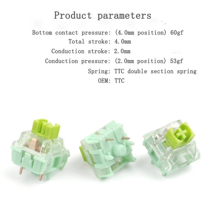 Gambar TTC ACE chitong switch mechanical keyboard, 60g, 5pin, dari Mila Nova Liza undefined Tokopedia