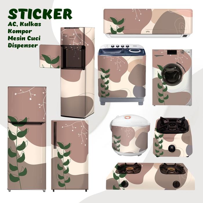 Gambar Stiker Kulkas 1 & 2 Pintu, Kompor, Magicom, Ac, Mesin Cuci Bunga dari gitarmurah1 undefined Tokopedia