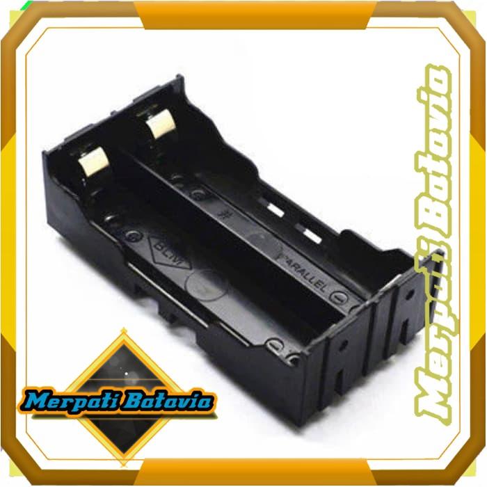 Gambar TEMPAT BATERAI 2x 18650 PARALEL SERI HOLDER BATTERY BOX CASE BATRAI dari Merpati Batavia undefined Tokopedia