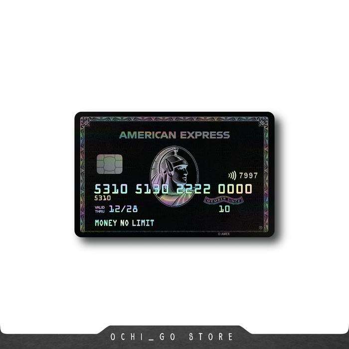 Gambar Stiker Kartu Atm Garskin Skin Card Custom American Express Black Card - American Black, Chip dari Ochi-Go undefined Tokopedia