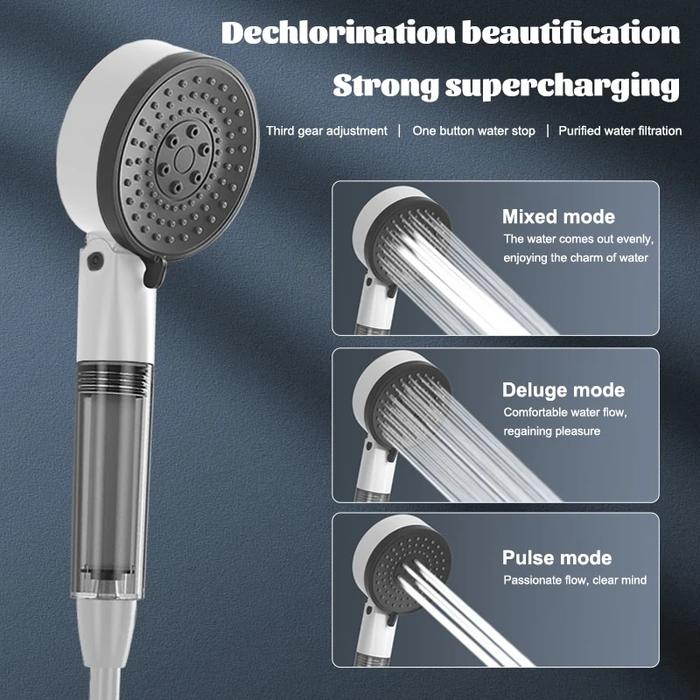 Gambar Zhangji New 3 Mode Water Saving Filtration Shower Head dari Supply Hub ID undefined Tokopedia