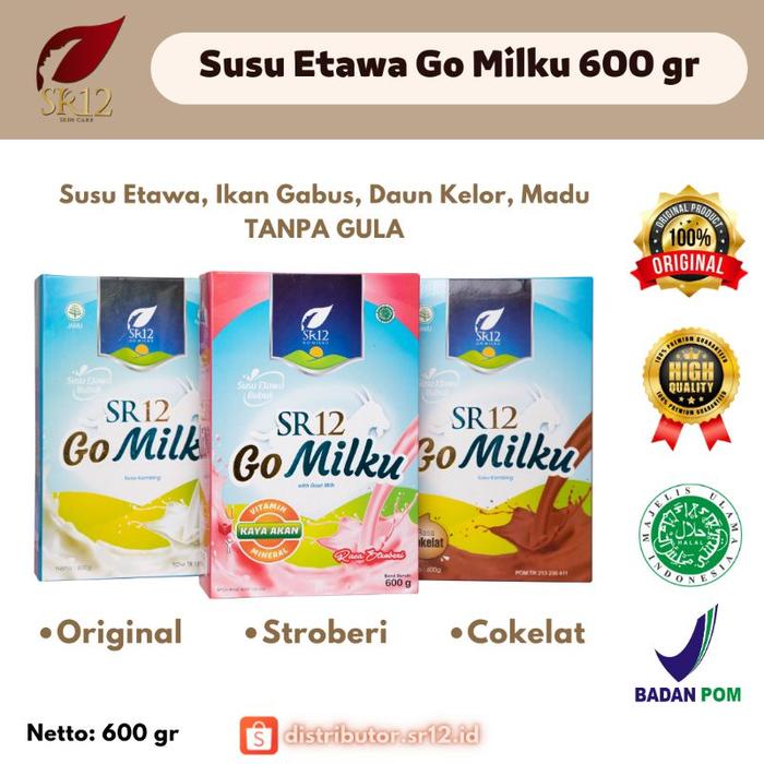 Gambar Gomilku 600gr Susu Kambing Etawa Go Milku SR12 Kambing Murni Low Fat - Original dari Adisaputra Mart undefined Tokopedia