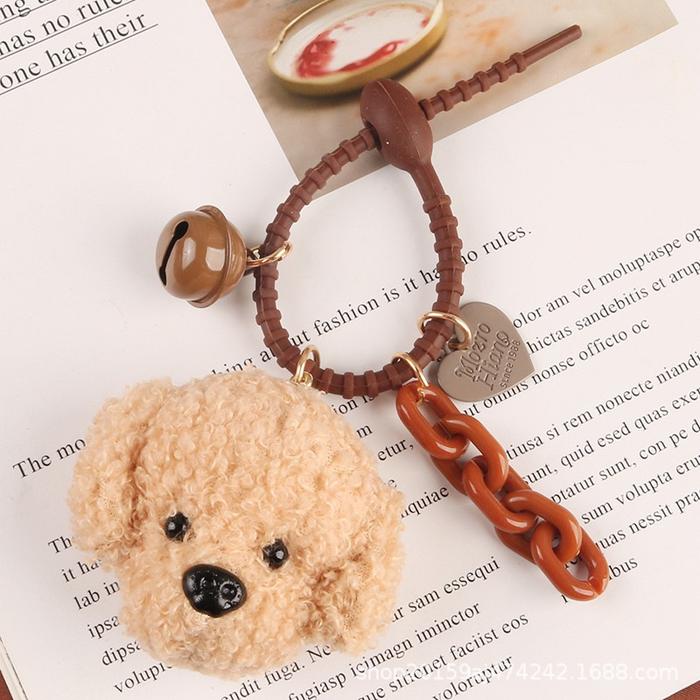 Gambar Gantungan Kunci Boneka Poodle Aesthetic Gantungan Tas aksesoris - Cream dari ACC Gemoy undefined Tokopedia