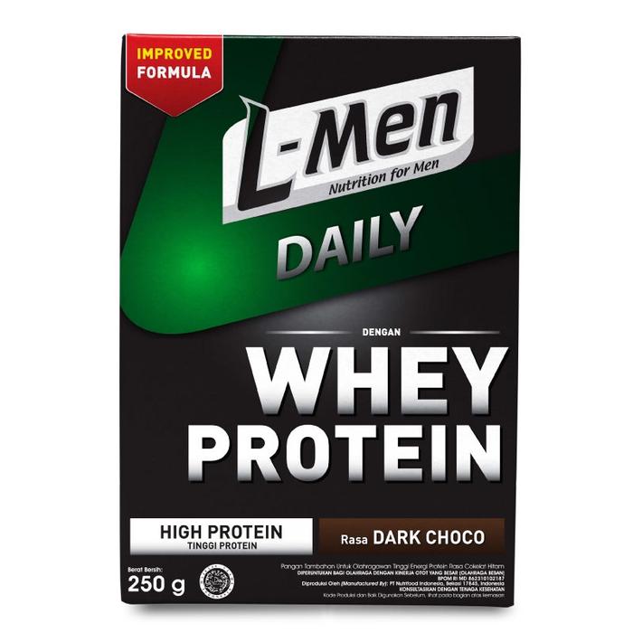 Gambar Produk L-Men Whey Daily Dark Chocolate 250 gram - Suplemen Tinggi Whey dari AMIN019I3NNXOW01IW undefined Tokopedia