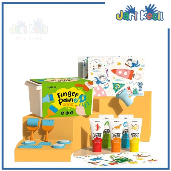 Gambar Jari Kecil - Mideer - Finger Paint Set - Set Mainan Edukasi Anak dari JariKecil undefined Tokopedia