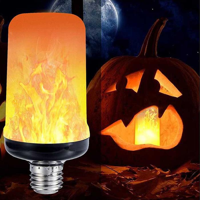 Gambar Lampu Bohlam LED Flickering Lampu Hias Led Orange Light 3W - Hitam/putih dari Kiosmee undefined Tokopedia