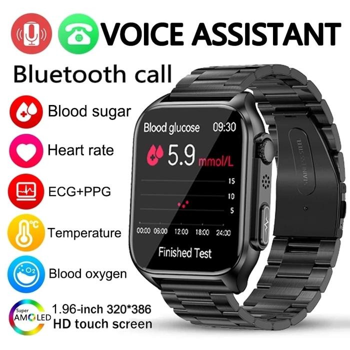 Heart Rate Ecg Test Watch Jual 2023 Blood Sugar Smart Watch