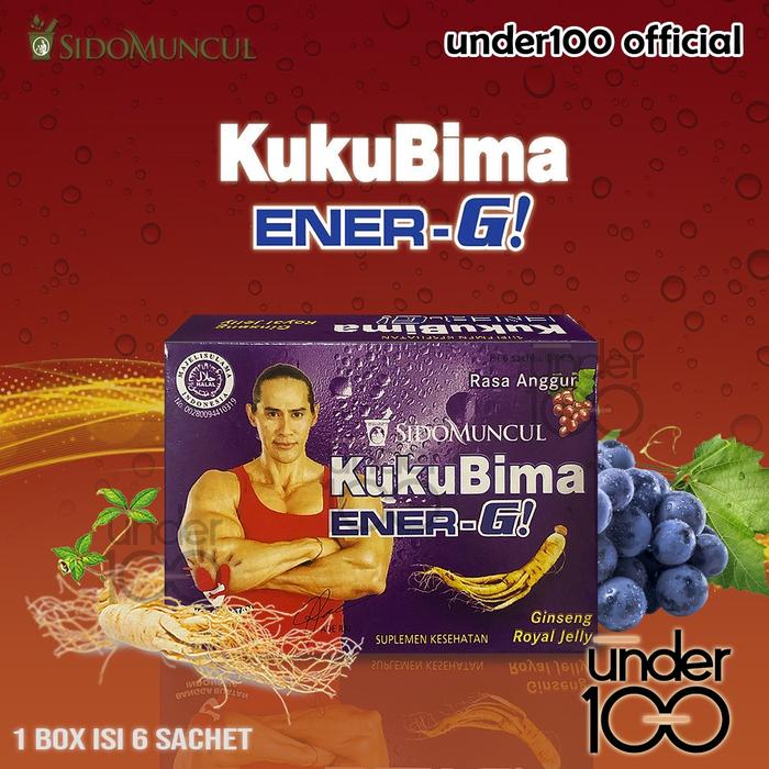 Gambar Under100  Sidomuncul Kukubima Ener-G All Variant 1 Box Isi 6 Sct - KukuEnerGAnggur dari Under100 Store undefined Tokopedia