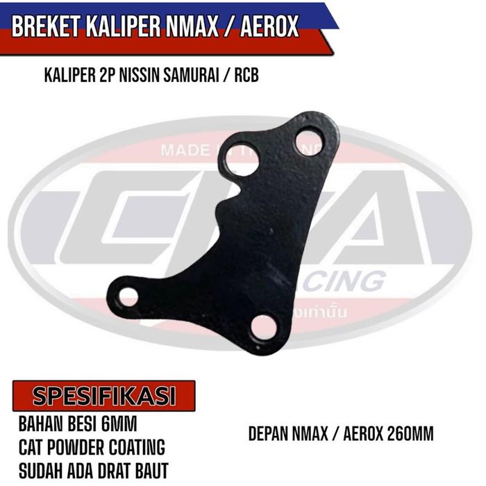 Gambar Breket Kaliper NMAX Kaliper NISSIN SAMURAI 2 Piston - Depan Nmax Uk 230mm dari GG Varian Motor undefined 5 Tokopedia
