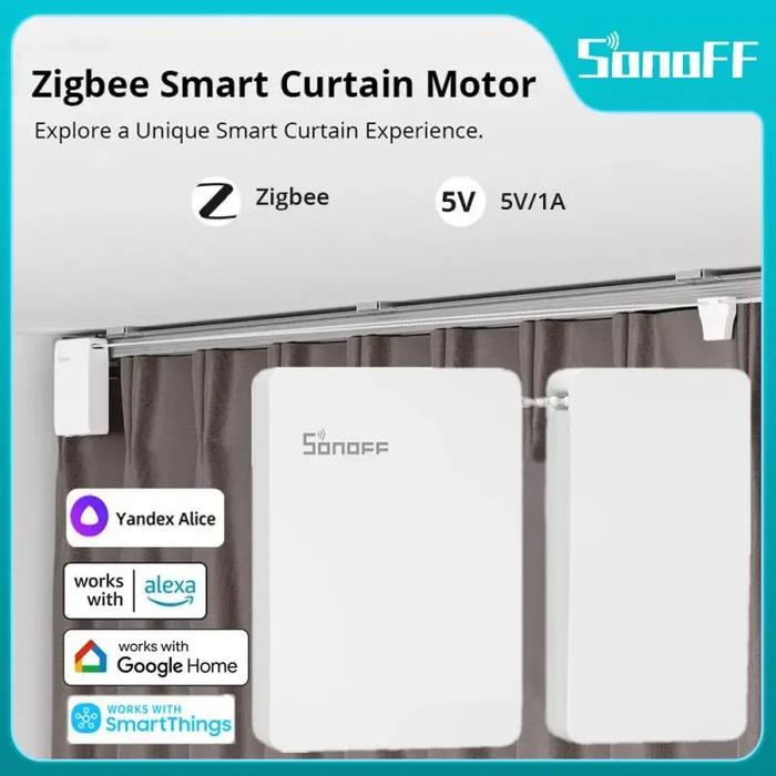 Gambar Sonoff Zigbee Smart Curtain Motor DC 5V/1A Smart Home Devices Remote dari berkahjaya011 undefined Tokopedia