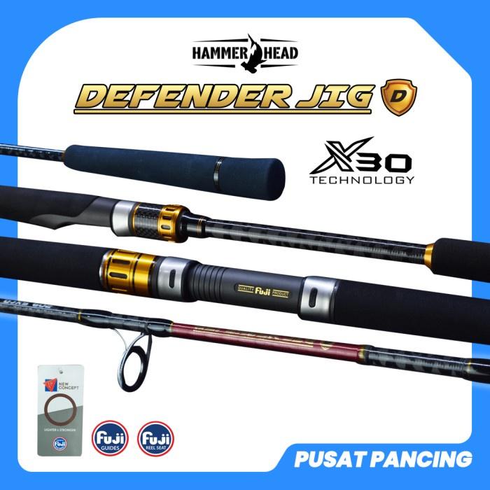 Gambar HAMMERHEAD Joran jigging DEFENDER 602 Carbon Wraping - DJXS602PE2-4 dari Bai Pancing undefined Tokopedia