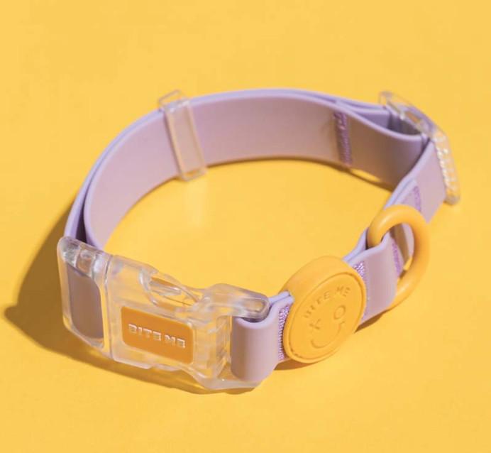 Gambar BITE ME KOREA Macaron Waterproof Dog Collar - Taro Milk, M dari Lupins Market undefined Tokopedia
