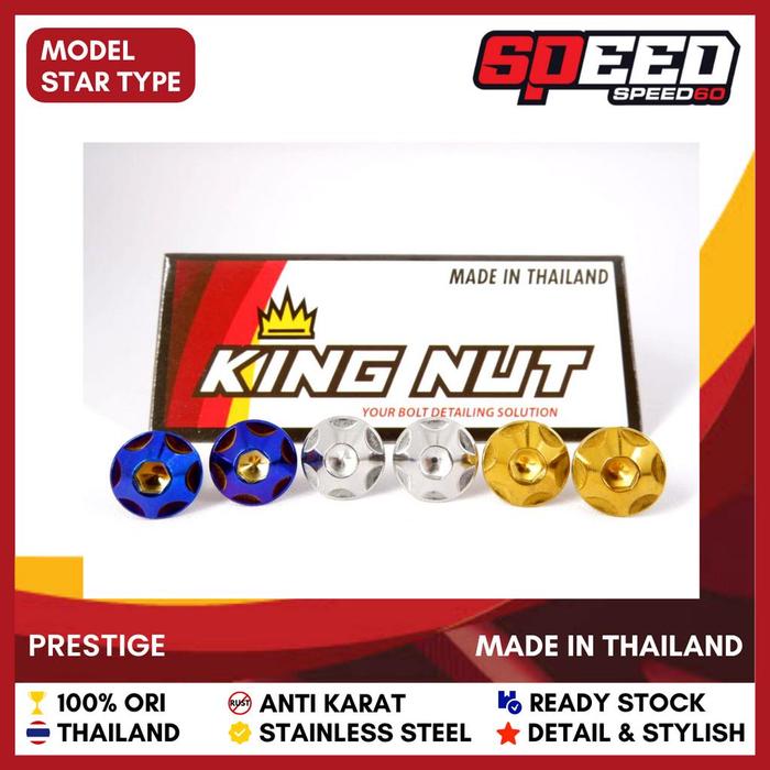 Gambar Baut Full Body Ninja RR New R Old ZX CBU Stainless Titanium King Nut - Star Blue, Ninja RR New dari Speed60SBYofficial undefined Tokopedia