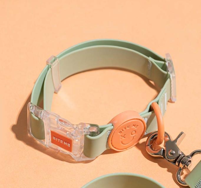 Gambar BITE ME KOREA Macaron Waterproof Dog Collar - Pistachio, S dari Lupins Market undefined Tokopedia