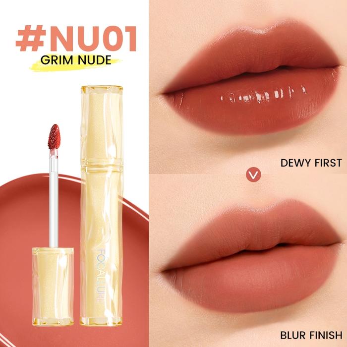 Gambar FOCALLURE Watery To Blur Lip Tint tahan lama Lembab Pro-ink - NU01 dari queenbee kosmetik undefined Tokopedia