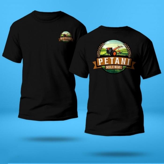 Gambar COD Kaos baju petani milenial - Biru, L dari toko pidspt undefined 5 Tokopedia