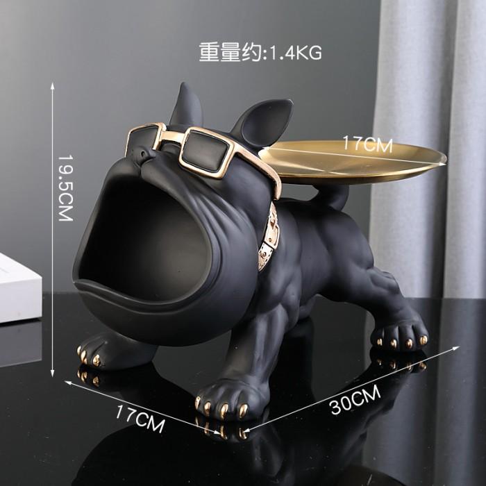 Gambar Dog Tray Statue Key Holder / Pajangan Nordic Ornament Tray Home Decor - Black dari RoyalClas03 undefined Tokopedia