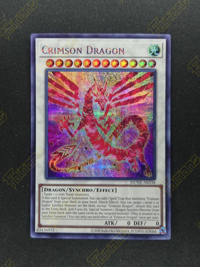 YuGiOh AE DUNE-AE038 Crimson Dragon - Ultra Rare | Indo4ward YuGiOh AE DUNE-AE038 Crimson Dragon - Ultra Rare | Indo4ward