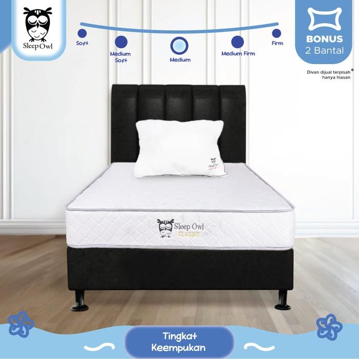 Gambar SLEEP OWL SPRINGBED Spring Bed Matras Classic 100 x 200 Full Set - Matras Only, 100 - White dari Citra furniture undefined Tokopedia