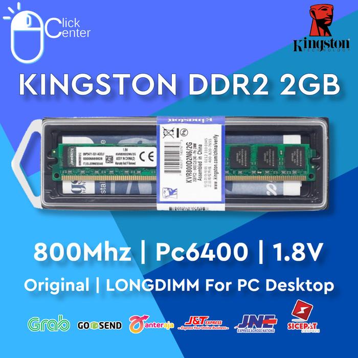 Jual RAM PC KINGSTON DDR2 2GB PC 6400 800 MHZ LONGDIMM DDR