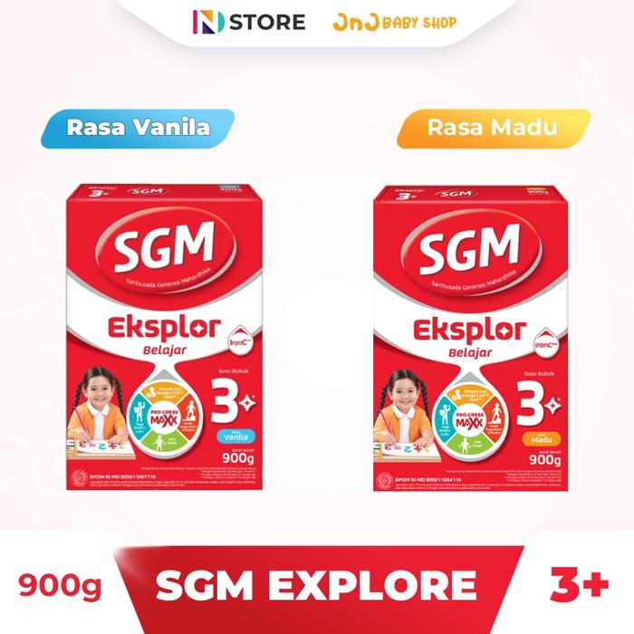 Gambar :: SGM EKSPLOR 3+ MADU VANILA 900 GR dari ahmadalvian1245 undefined Tokopedia