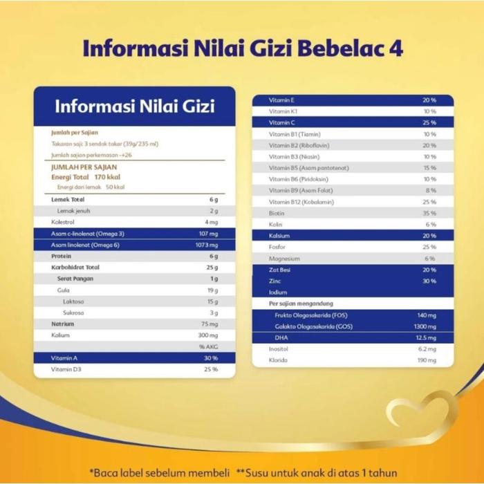 Gambar :: ED 2026 Bebelac 4 Vanila & Madu 800 gr Kemasan Baru dari ahmadalvian1245 undefined Tokopedia