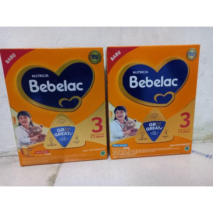 Gambar :: Bebelac 3 Susu Pertumbuhan Fos & Gos Madu - Vanilla 400 gr dari ahmadalvian1245 undefined Tokopedia