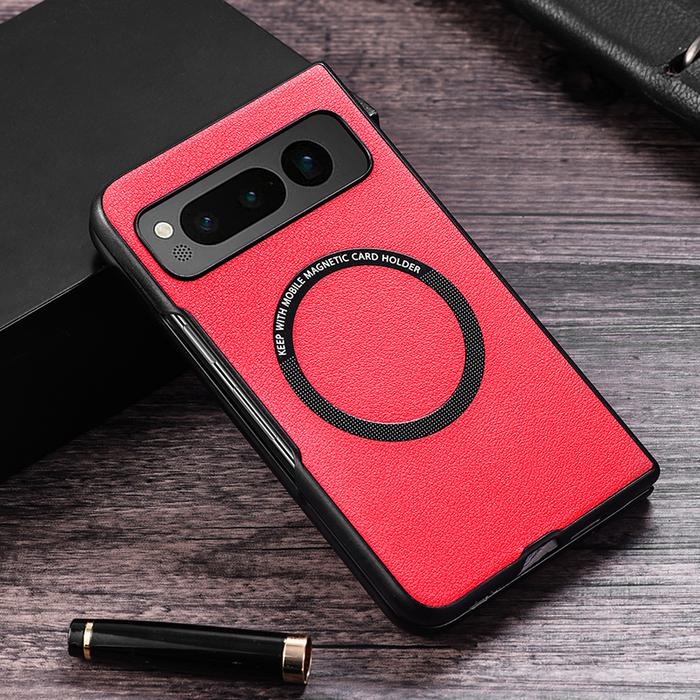 Gambar For Google Pixel Fold Casing Leather Hard Phone Case - Red, Pixel Fold dari Pear' Case undefined Tokopedia