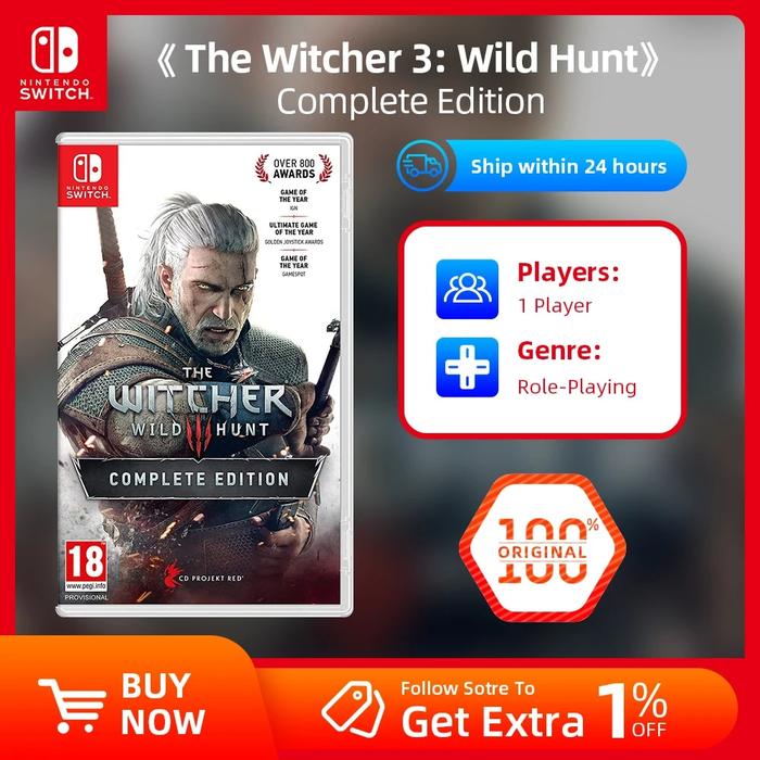 Jual Switch Game Deals The Witcher Wild Hunt Complete Edition