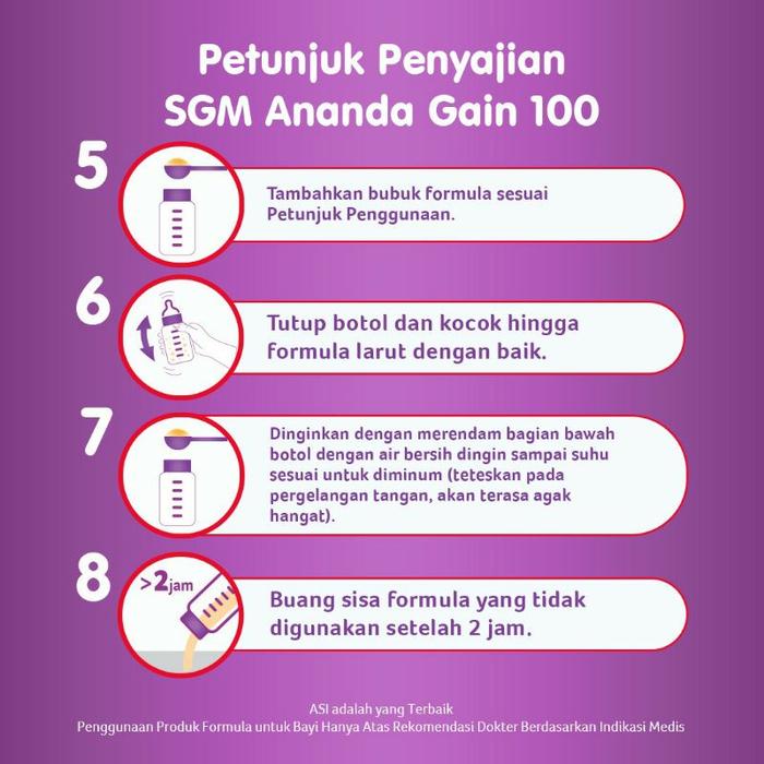 Gambar :: SGM ananda gain 100 anandagain bayi 0-12 bulan | 400g dari LASTIMAHARANI2 undefined Tokopedia