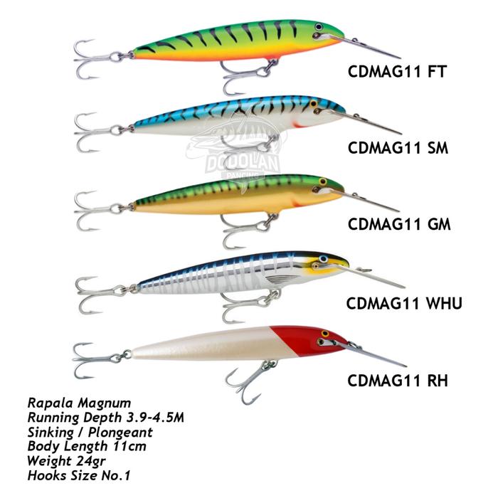Rapala Magnum ルアー 約26cm 赤白（Jual Umpan Rapala CD Magnum 
