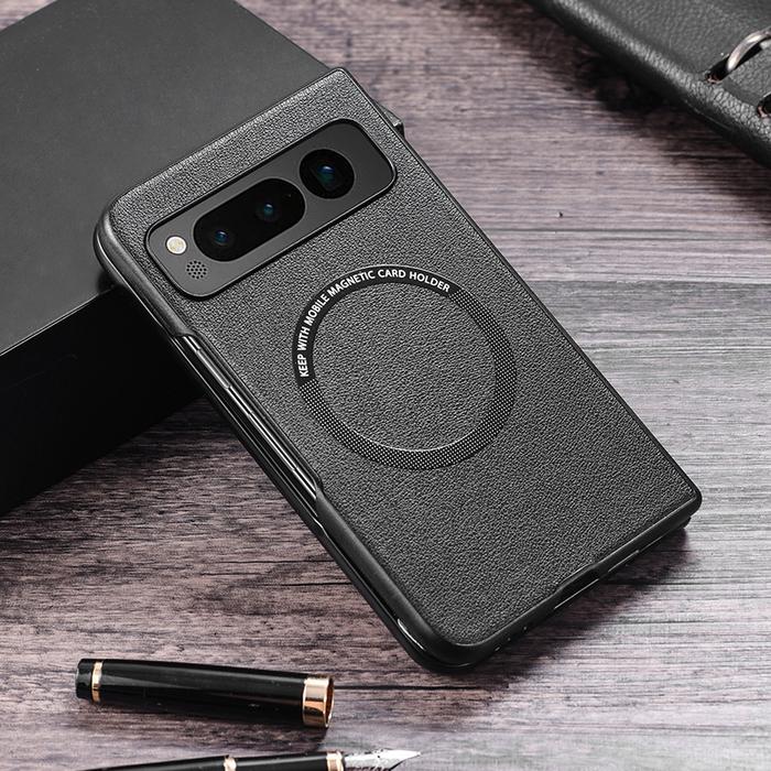 Gambar For Google Pixel Fold Casing Leather Hard Phone Case - Black, Pixel Fold dari Pear' Case undefined Tokopedia