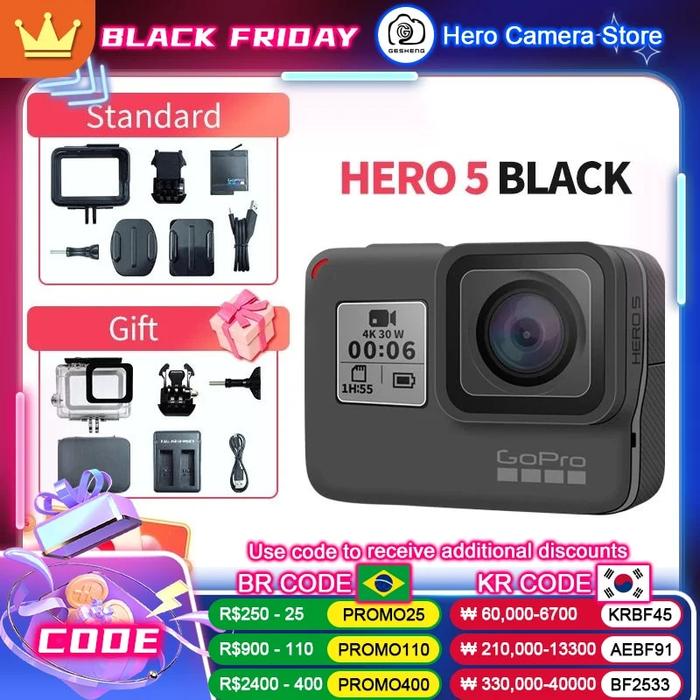Jual Gopro hero black action camera 4k30 fram ultra hd 12MP Anti