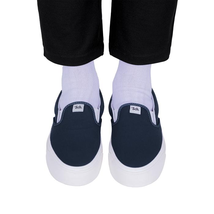 Gambar Sch Shoes Planno Sof White Navy - 44 dari Sch undefined Tokopedia